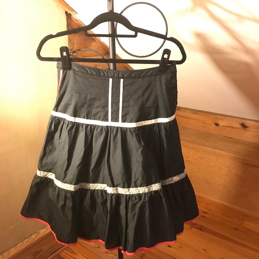 Elevenses Anthropologie Prairie Skirt, EUC, 0